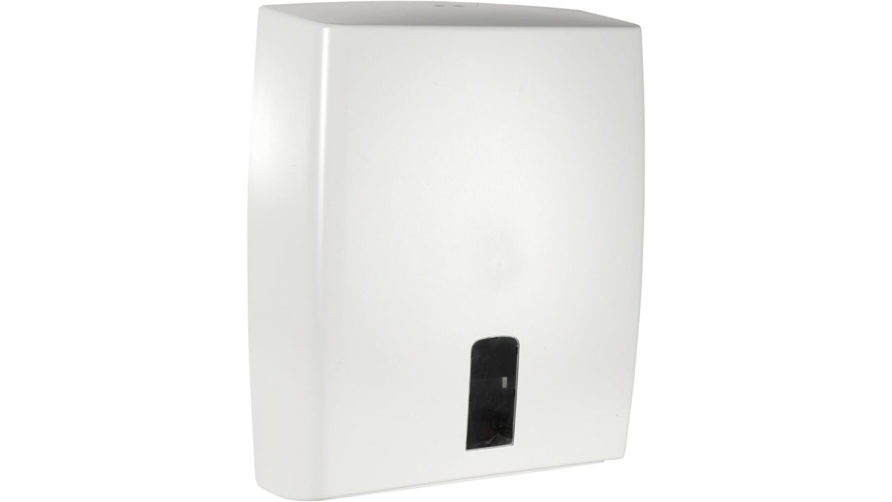 Dispenser håndklædeark hvid plast