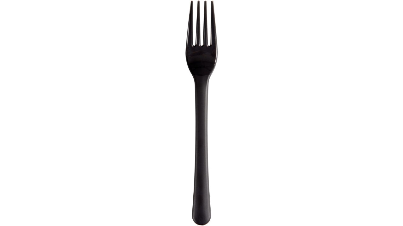 Flergangsgaffel 18cm PP koksgrå 50stk