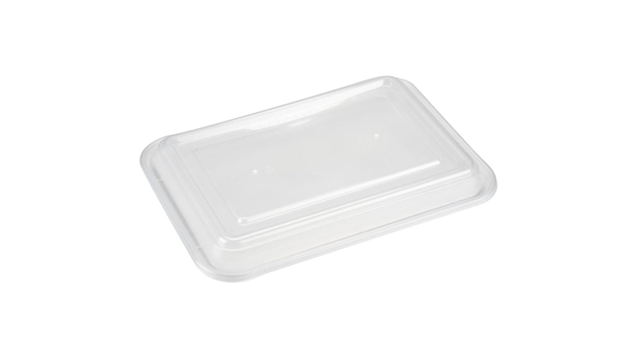 Låg 14x11,5x1,5cm klar PP 50stk