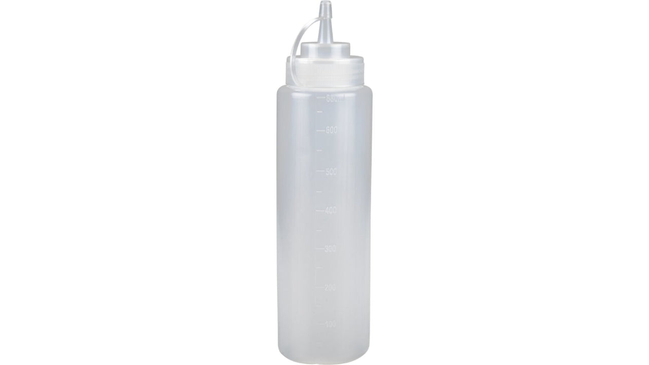 Dressingflaske 680ml 6stk klar PE/PP