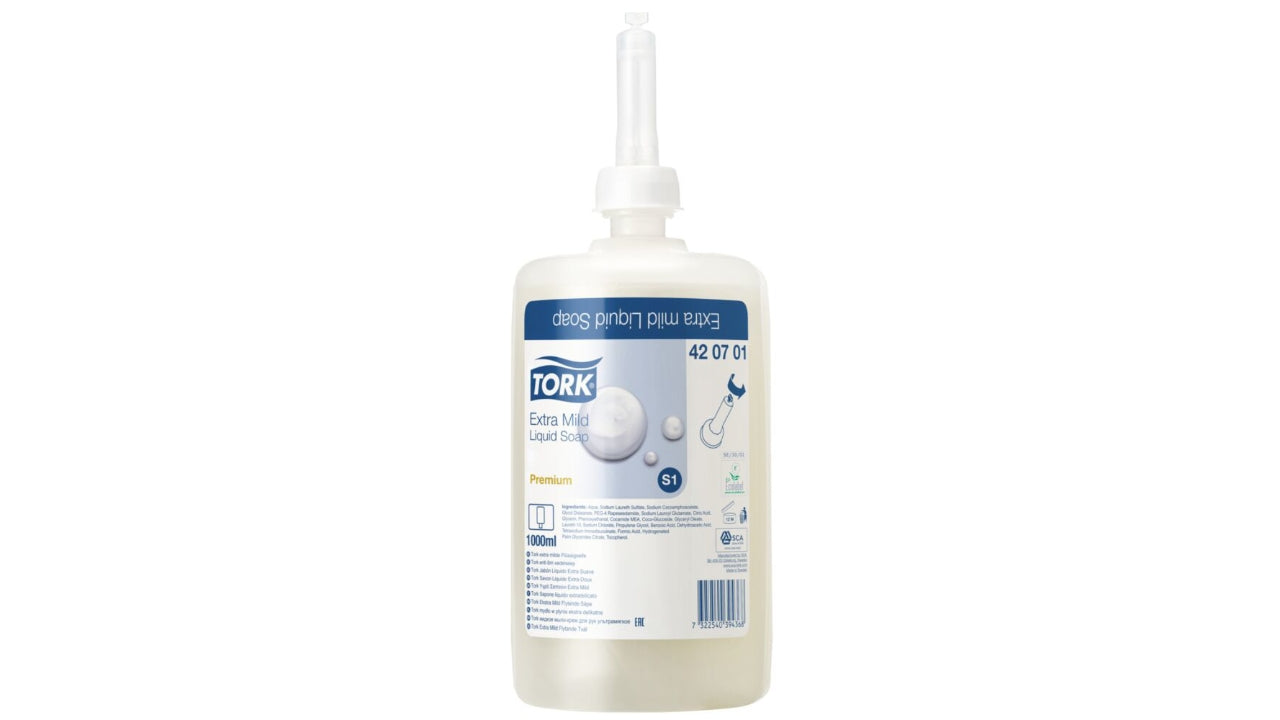 Sæbe flydende extra mild premium S1 1L