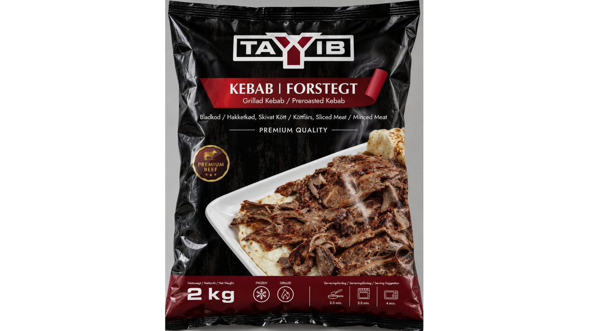 Kebab forstegt 50/50 2kg