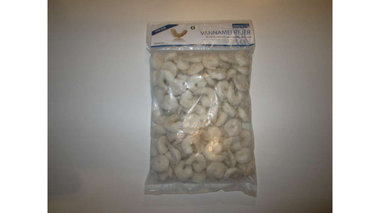 Vannamei reje 31/40 rå pillede 1000g/750