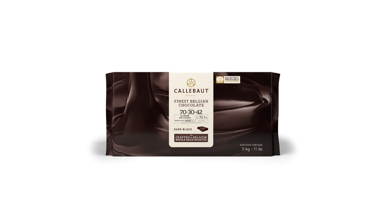 Chokolade blok mørk 70% 5kg