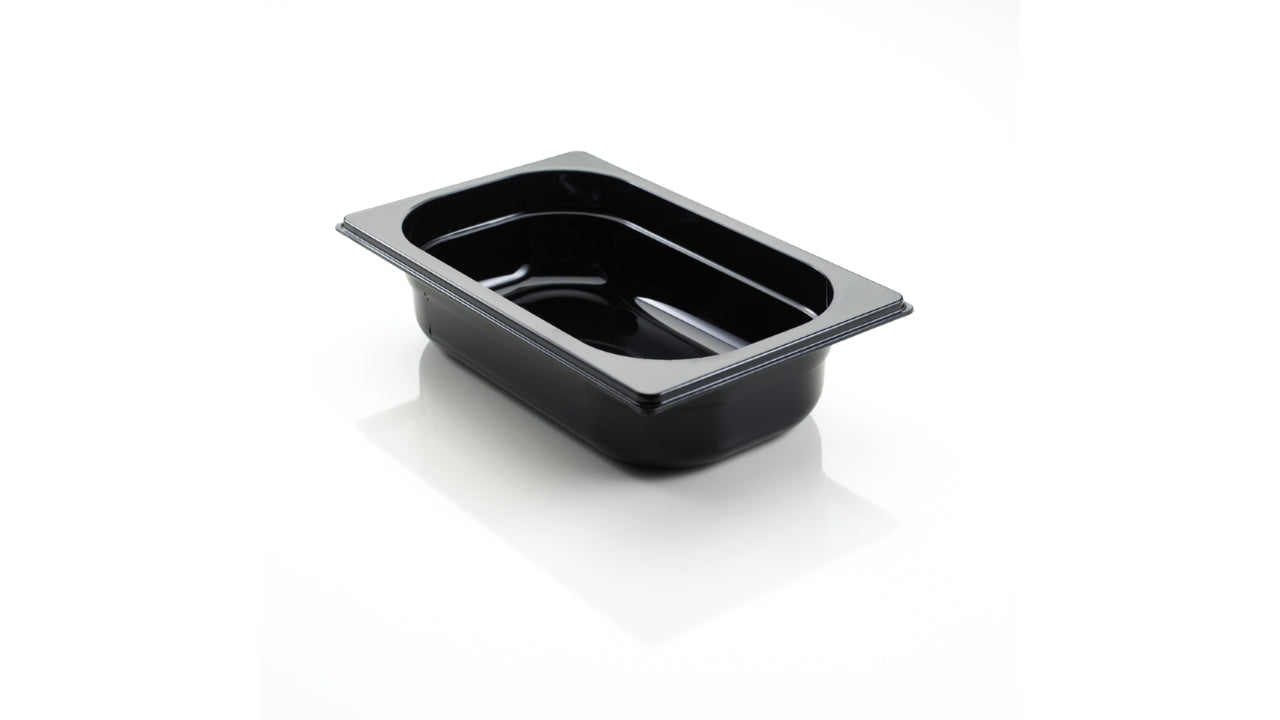 Kantine Polycarbonat Sort 1/4 GN 15cm